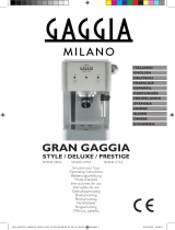 Gaggia Milano Gran Gaggia Prestige de handleiding