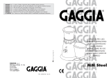 Gaggia Coffee Grinder Mod. MM Steel Handleiding