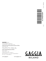 Gaggia Milano SIN035UR Handleiding