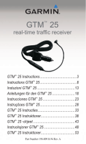 Garmin GTM 25 z bezterminowa subskrypcja komunikatow drogowych Handleiding