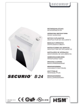 HSM HSM Securio B24C Level 4 Micro Cut Handleiding