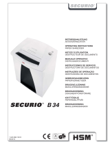 HSM HSM Securio B34C Level 4 Micro Cut Shredder Handleiding