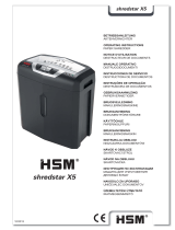 HSM Shredstar X5 Handleiding