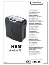 HSM shredstar X8 Handleiding