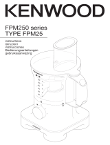 Kenwood FPM250 series Handleiding