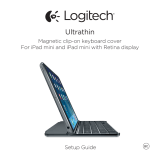 Logitech Ultrathin Magnetic clip-on keyboard cover for iPad mini Installatie gids