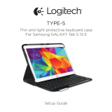 Logitech Type - S keyboard case for Samsung Galaxy Tab S 10.5 Handleiding