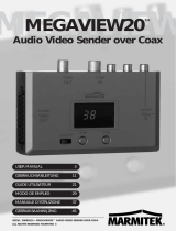 Marmitek A/V transmitters over Coax and CAT5: MegaView20 Audio Video Sender over Coax Handleiding