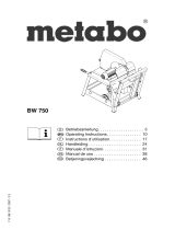 Metabo BW 750 Handleiding