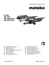 Metabo G 700 AC/DC Handleiding