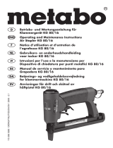 Metabo KG 80/16 Handleiding