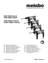 Metabo KHE 2860 Quick Handleiding