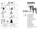 Metabo Sb e 600 R+L Handleiding