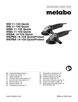 Metabo WB 11-125 Quick Handleiding