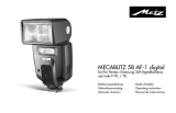 Metz mecablitz 58 AF-1 digital Pentax de handleiding