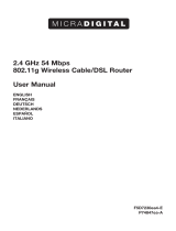 MICRADIGITAL Wireless Cable/ DSL F5D7230ea4-E Handleiding