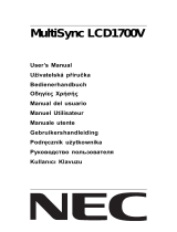 NEC MultiSync® LCD1700V de handleiding