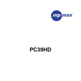 MPMan PC39 HD Handleiding