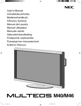 NEC MULTEOS M40 DST Touch de handleiding