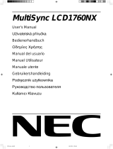 NEC MultiSync® LCD1760NX (Black) Handleiding