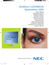 NEC SpectraView® 2090 de handleiding