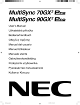 NEC MultiSync® 90GX²Pro de handleiding