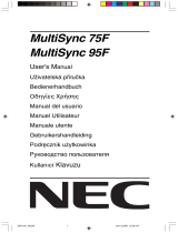 NEC MultiSync® 75F Handleiding