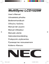 NEC MultiSync® LCD1525MBK de handleiding