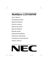 NEC MultiSync® LCD1550VM de handleiding