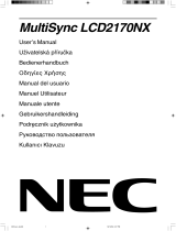 NEC MultiSync® LCD2170NX de handleiding