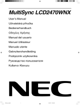 NEC MultiSync® LCD2470WNX de handleiding