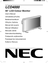 NEC NEC LCD4000 de handleiding