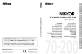 Nikon AF-S 70-200MM F/4G ED VR Handleiding