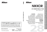 Nikon AF-S NIKKOR 85mm f/1.8G Handleiding