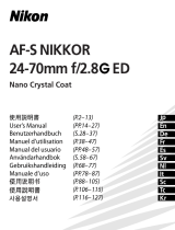 Nikon AF-S NIKKOR 24-70mm f/2.8G ED Handleiding