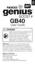 NOCO Genius GB40 2.0 Handleiding