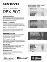 ONKYO RBX-500 Handleiding