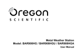 Oregon Scientific BAR908HG / BAR908HGU / BAR908HGA Handleiding