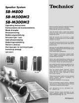 Panasonic SBM800 Handleiding
