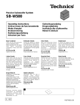 Panasonic SBW500 de handleiding