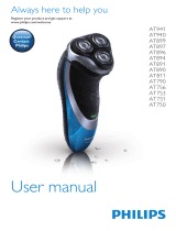 Norelco Series 3000 Wet and Dry Electric Shaver AT899/06 Handleiding