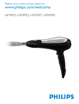 Philips Hairdyer HP4990 Handleiding