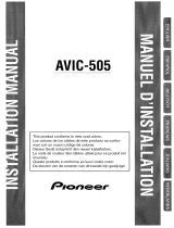 Pioneer AVIC 505 Gebruikershandleiding