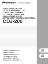Pioneer cdj 200s single cd player Handleiding