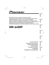 Pioneer gm 6400f Handleiding
