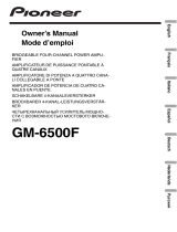 Pioneer GM-6500F Handleiding
