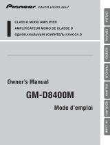 Pioneer GM-D8400M Handleiding