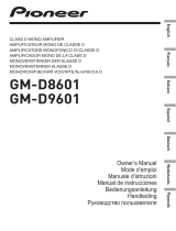 Pioneer GM-D9601 Handleiding