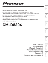 Pioneer GM-D8604 Handleiding