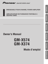 Pioneer gm x 374 Handleiding